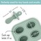 Silicone Baby Popsicle Mold – Petite Teether Pops, BPA-Free and Dishwasher Safe, Ideal for 4 Months+, in Sage Green